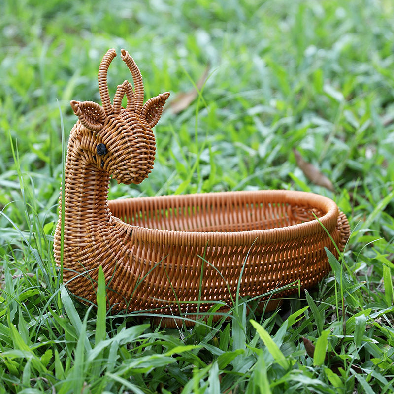 Decorative Woven Duck-Shaped Storage Basket Kalsten