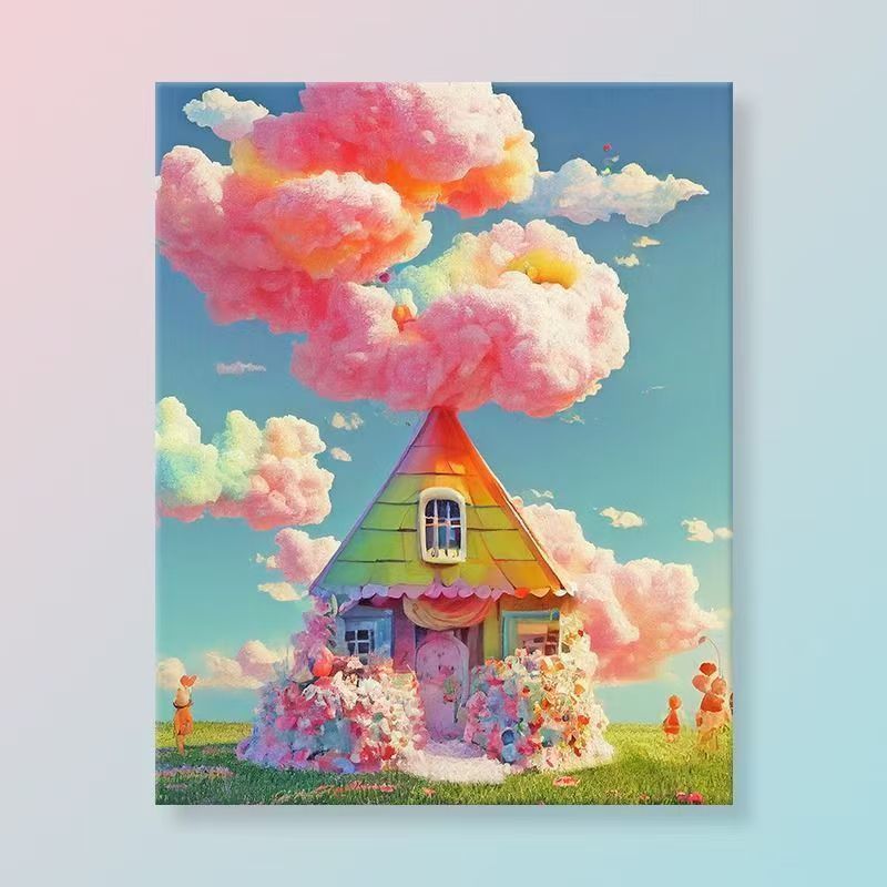 Whimsical Fantasy Landscape Canvas Art Kalsten