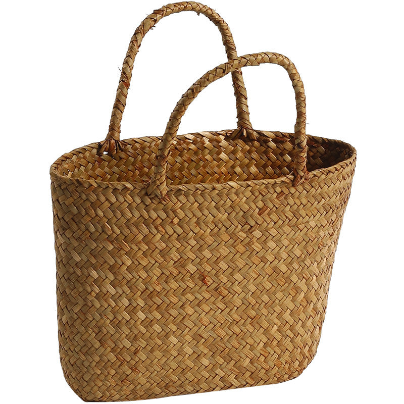 Unisex Handwoven Shopping Basket Kalsten