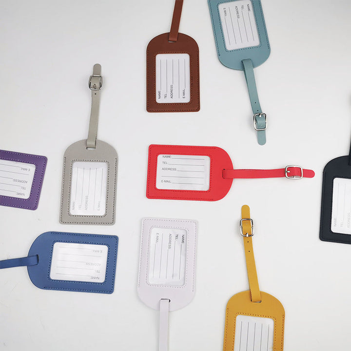 Premium Leather Luggage Tag Kalsten