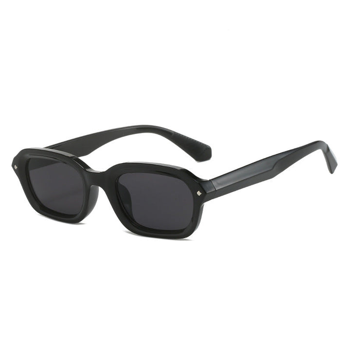 Ladies trendy rectangular sunglasses with completely transparent frame and UV protection Kalsten