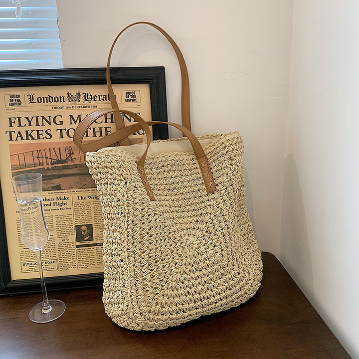 Handmade wicker tote bag Kalsten