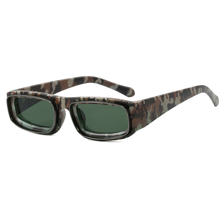 Ladies trendy rectangular sunglasses with elegant color play Kalsten