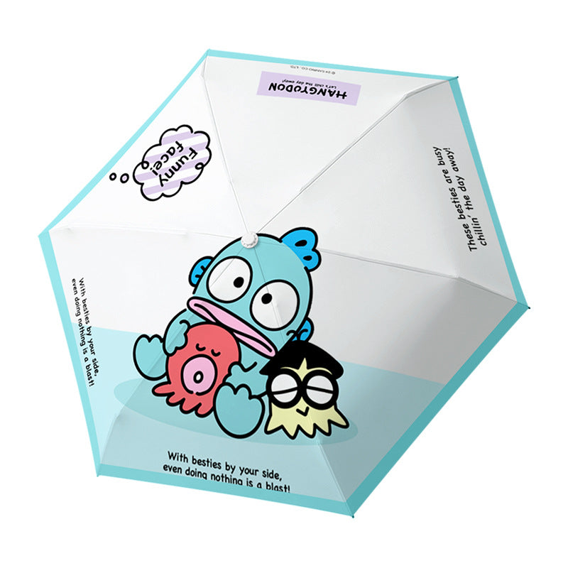 Women's funny folding umbrella with creative cartoon designs Kalsten
