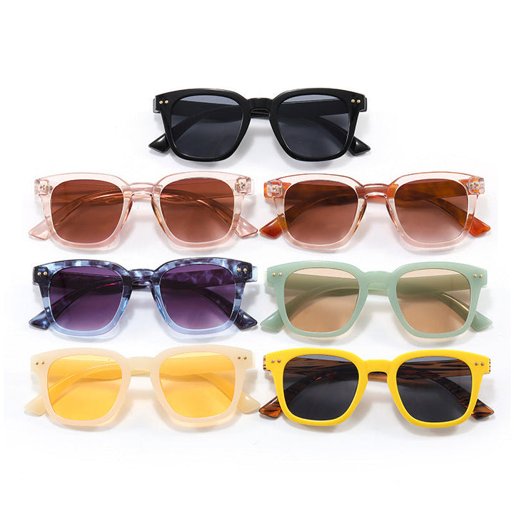 Women's Square Sunglasses with Modern Transparent Frame and UV Protection Kalsten