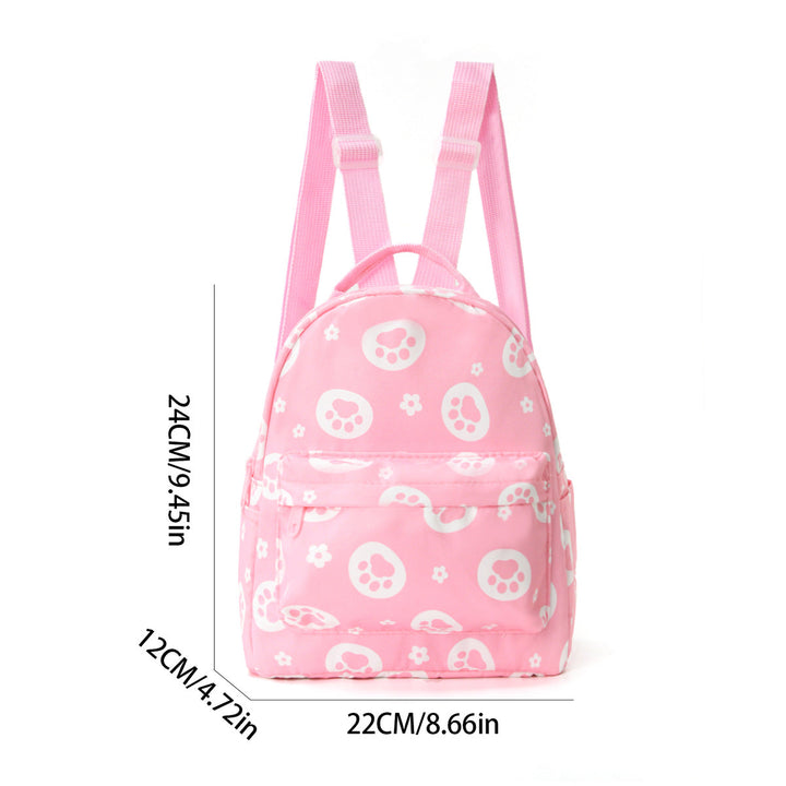 Cute Backpack with Paw Print Design Kalsten