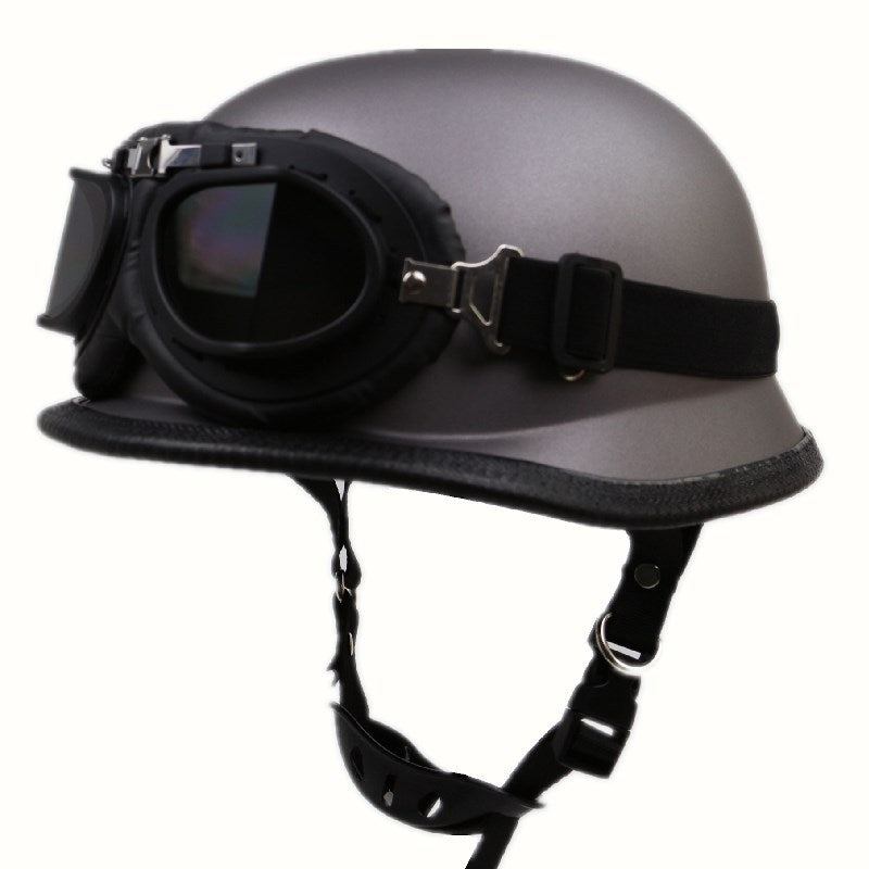 Retro Half-Helmet Motorcycle Protection with Goggles Kalsten
