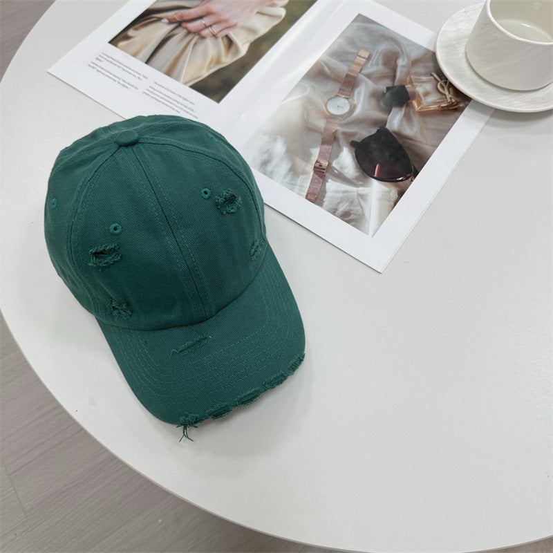 Men's Distressed Vintage-Style Baseball Cap Kalsten