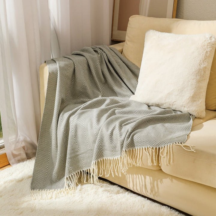 Women's stylish and soft zigzag blanket Kalsten