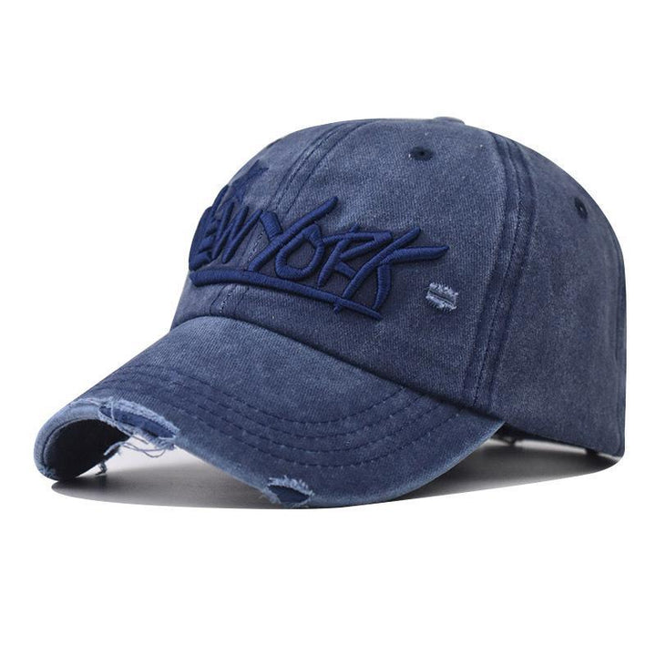 Men's Distressed Casual Embroidered Cap Kalsten