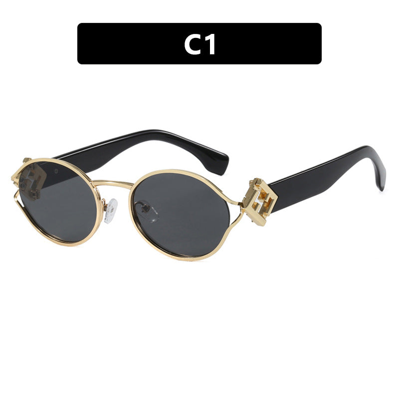 Ladies fashionable sunglasses with elegant metal frame and UV protection Kalsten