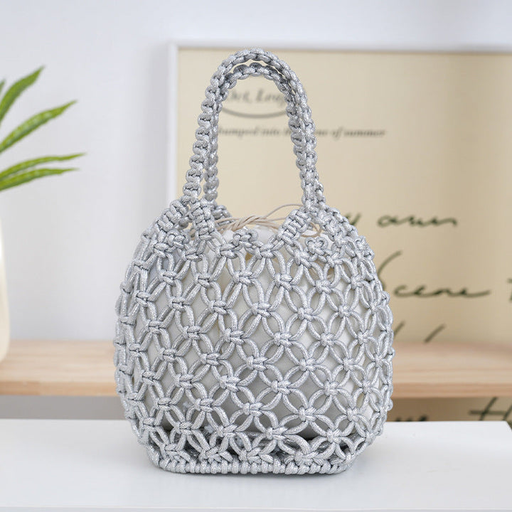 Handcrafted Shopper Bag Made of Fine Macramé Kalsten