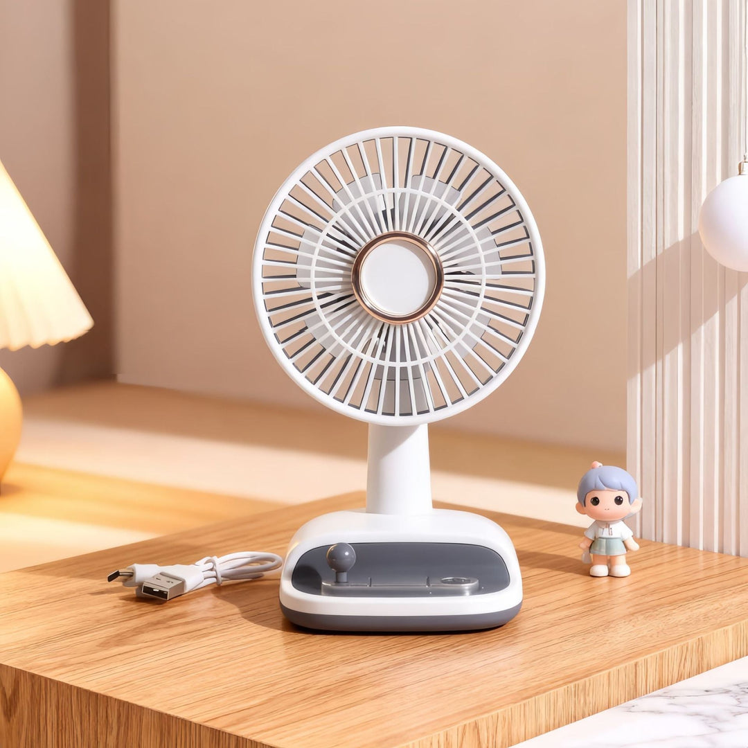 Ladies table fan with flexible tilt angle Kalsten
