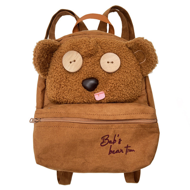 Plush Bear-Shaped School Backpack Kalsten