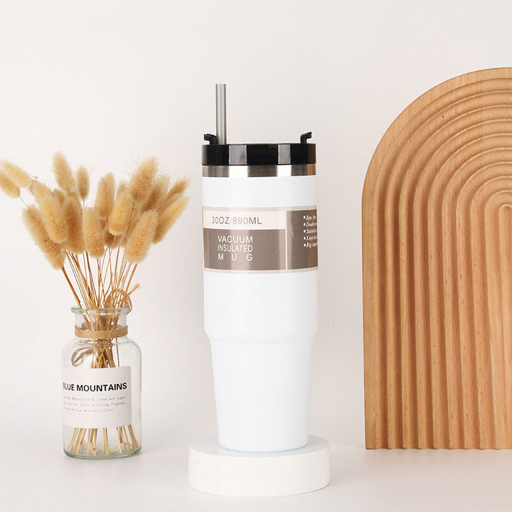 Unisex Insulated Drinking Cup with Integrated Straw Kalsten