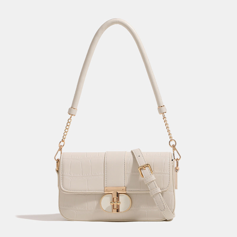 Crocodile-Embossed Crossbody Handbag Kalsten