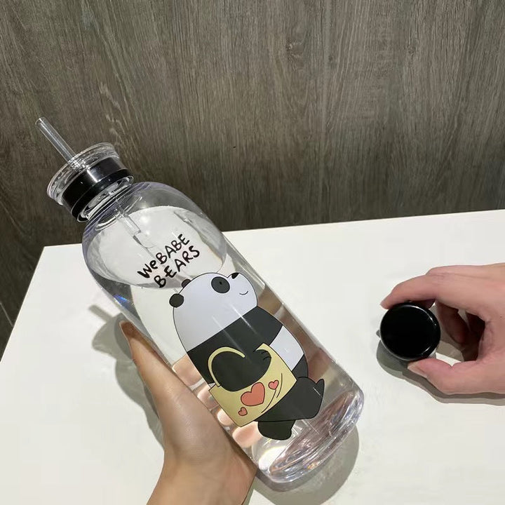 Women's creative drinking bottle with playful panda design Kalsten