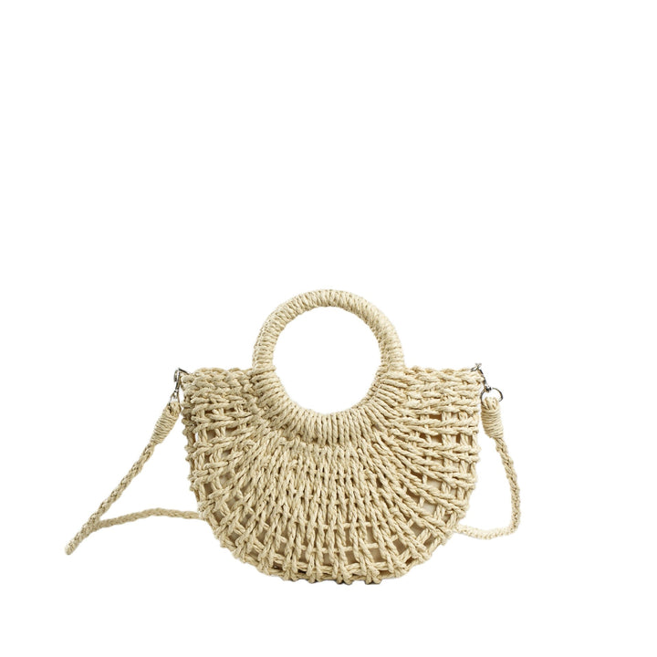 Beef Bast Handbag with Structured Design Kalsten
