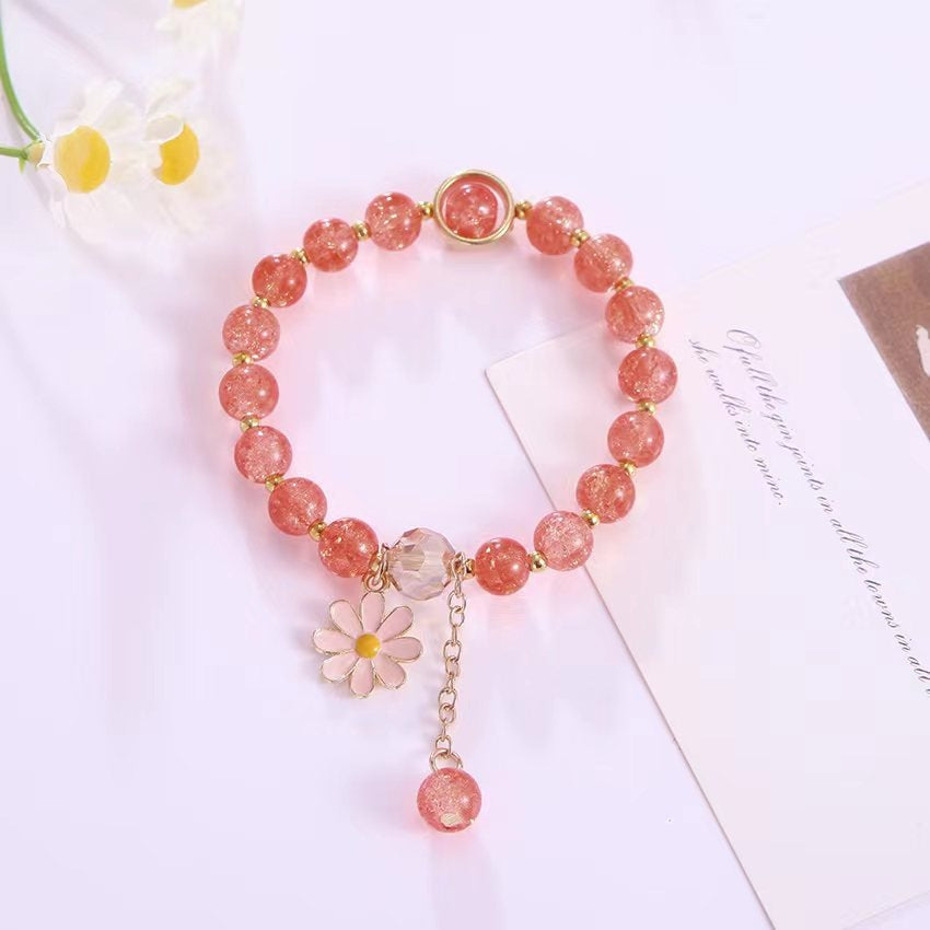 Elegant bracelet with flower pendant Kalsten