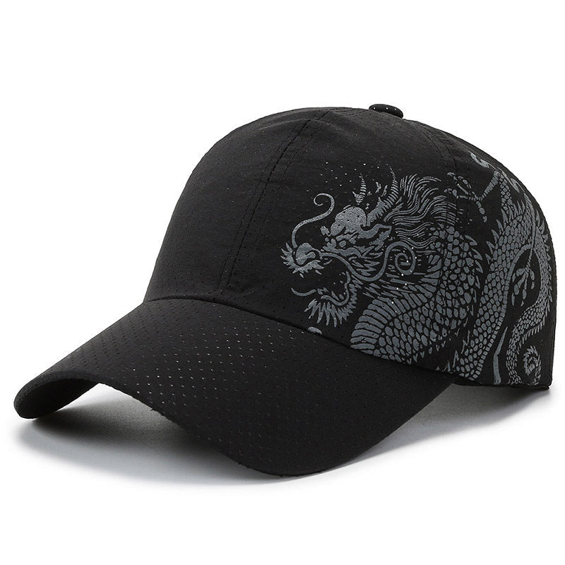 Men's Sports Cap with Dragon Pattern Kalsten