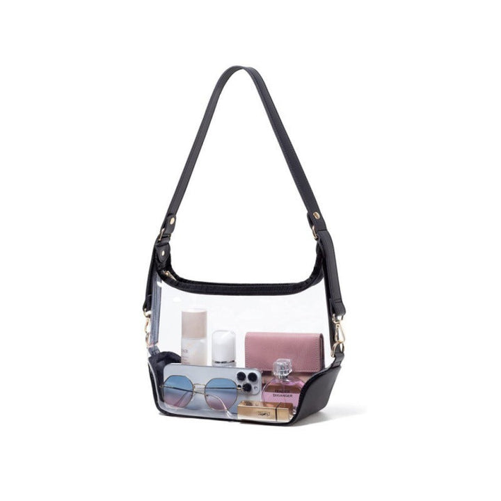 Transparent shoulder bag with modern compartments Kalsten