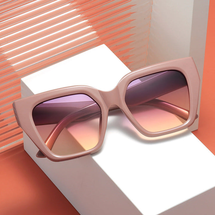 Women's Fashion Oversized Sunglasses with Animal Print Kalsten
