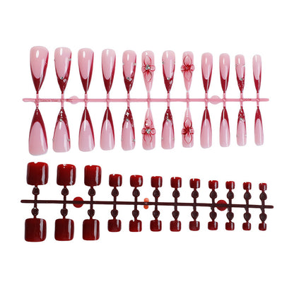 Elegant Decorative Press-On Nail Set Acalora 1788496206