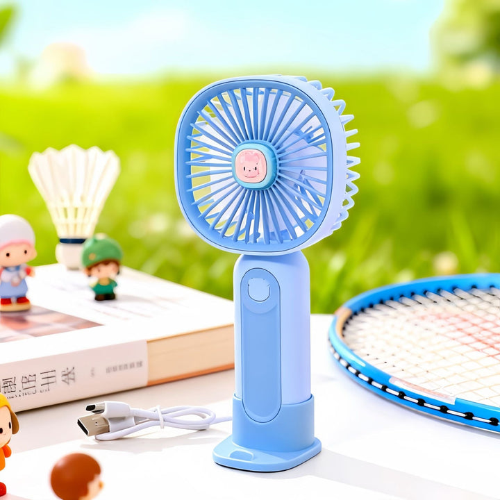 Women's Portable Hand Fan with USB Charging Function and Cute Design Kalsten