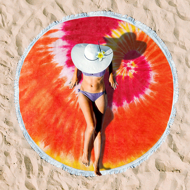 Rundstrand towel with unique sunset design Kalsten