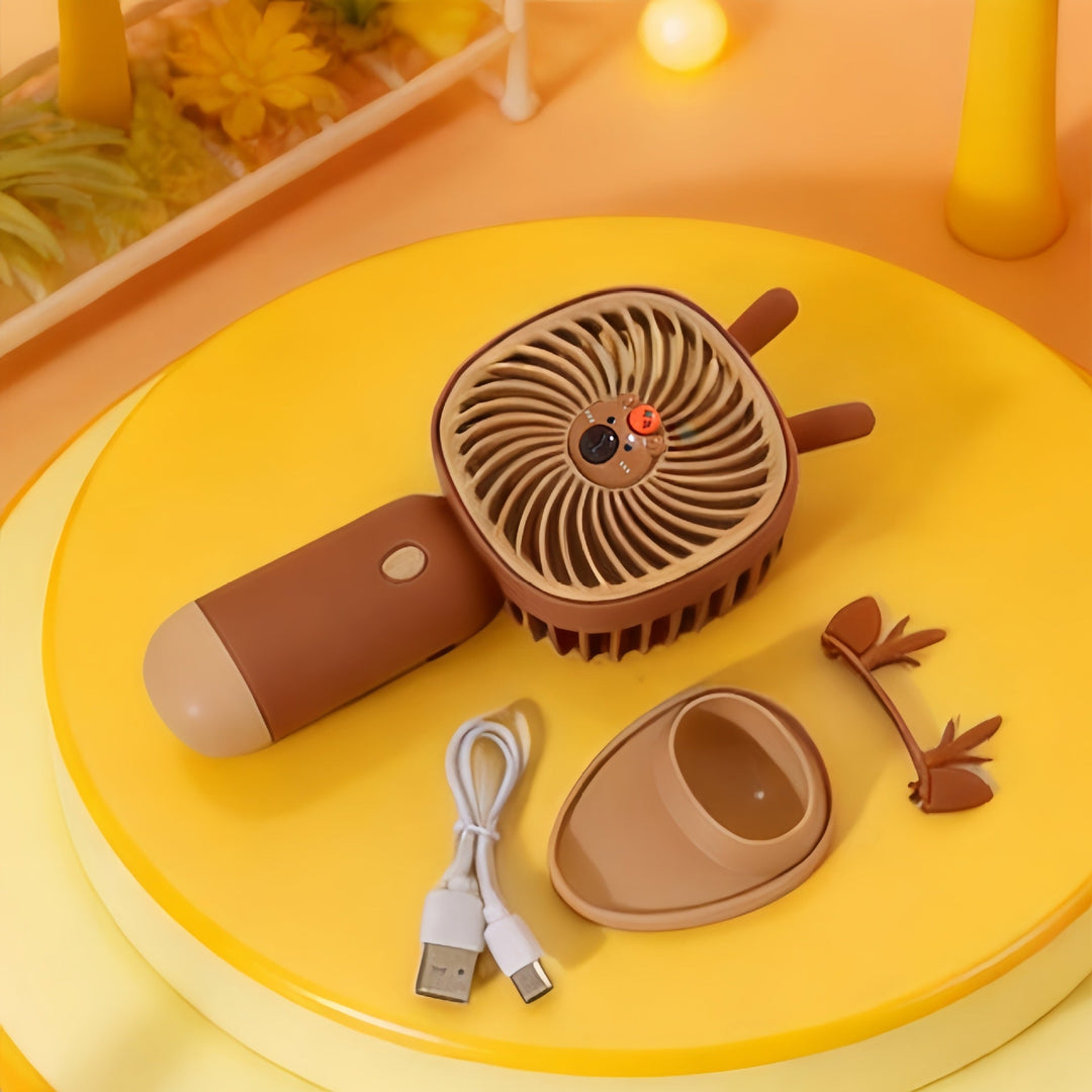 Women's Portable Hand Fan with Ergonomic Grip Design Kalsten