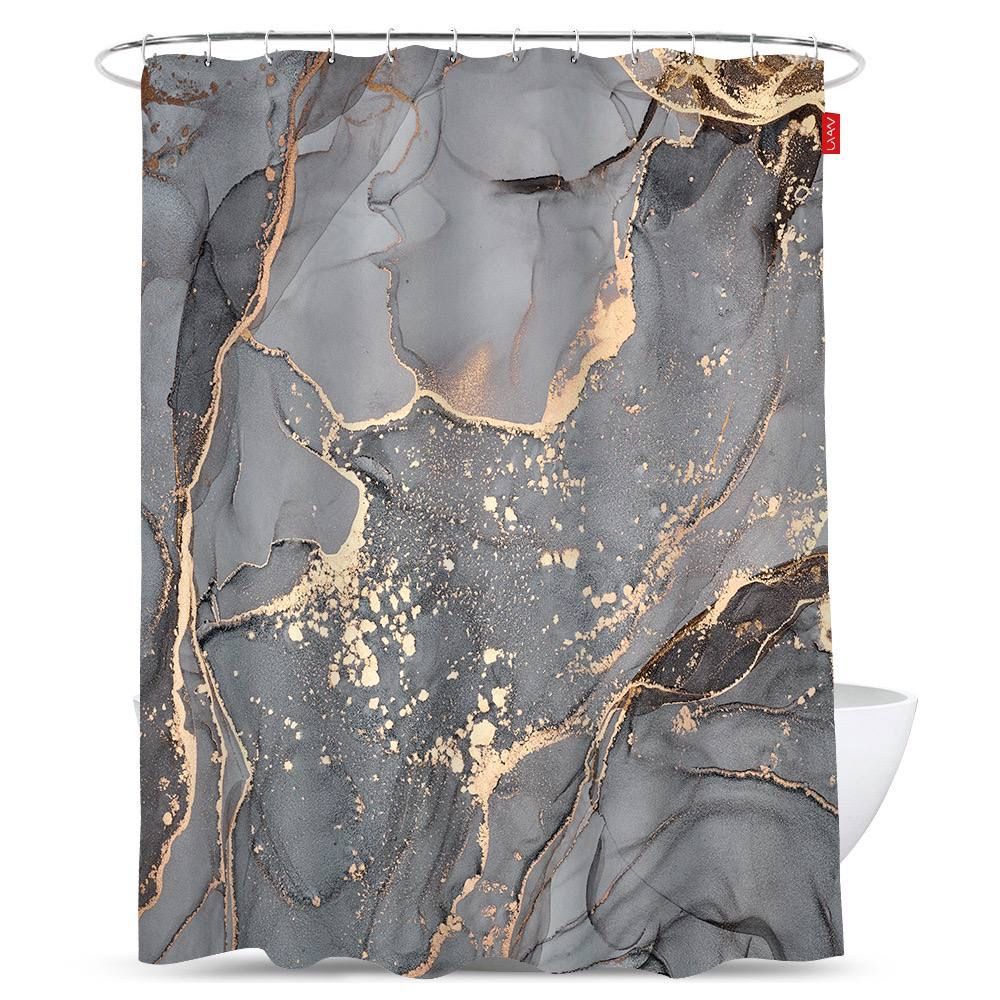 Marble Pattern Waterproof Shower Curtain Kalsten