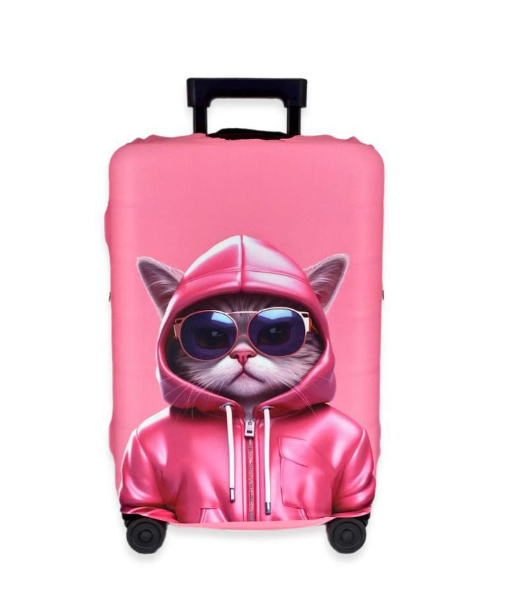 Unisex nan elastic suitcase cover with 3D dog design for trolley, stretchy and scratch-resistant Kalsten