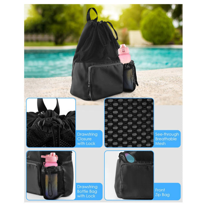 Sporty mesh backpack with insulated side pocket Kalsten