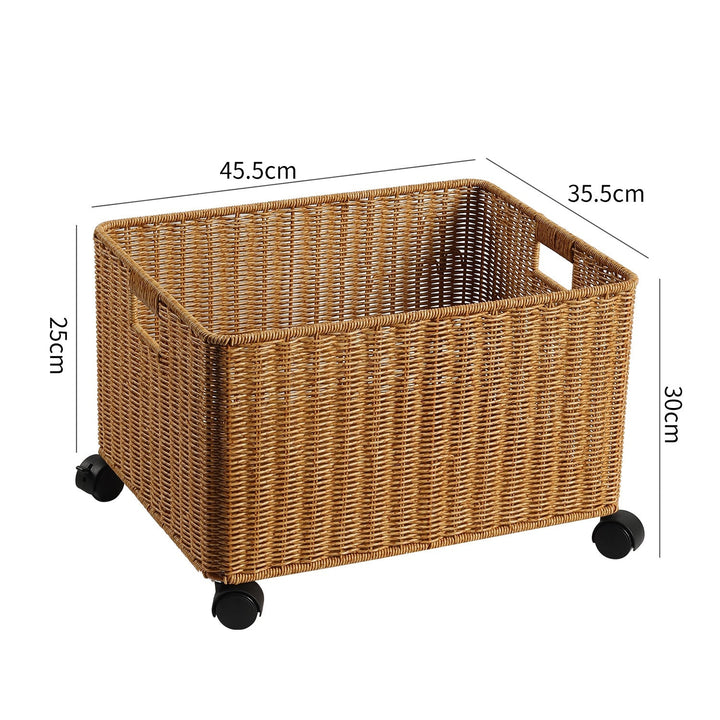 Rolling Woven Storage Basket Kalsten