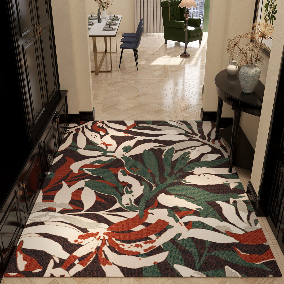 Luxurious Floral Pattern Area Rug Acalora