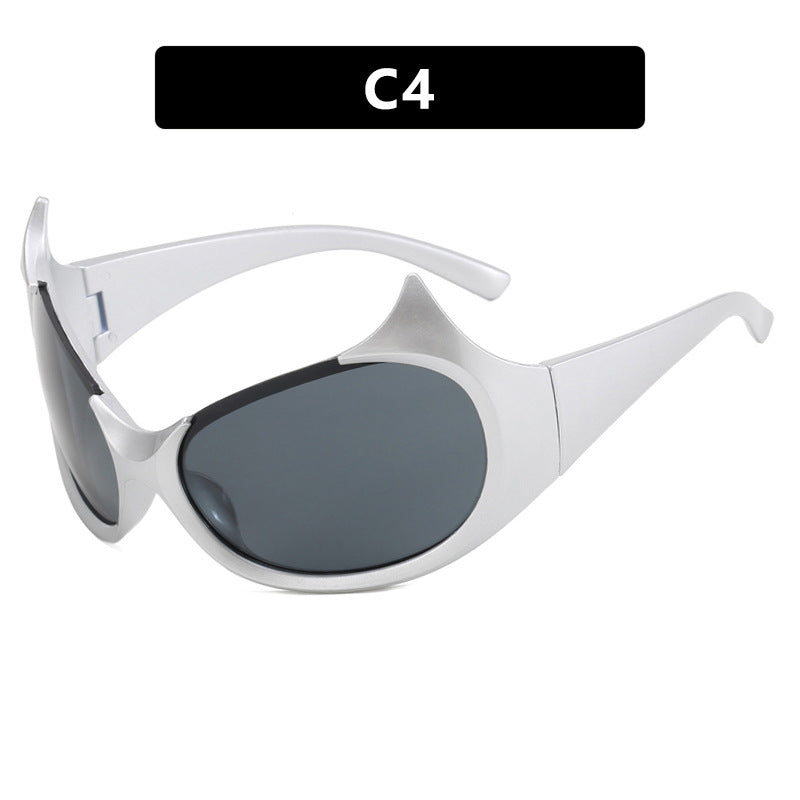 Women futuristic sunglasses with stylish design and protective UV filter Kalsten