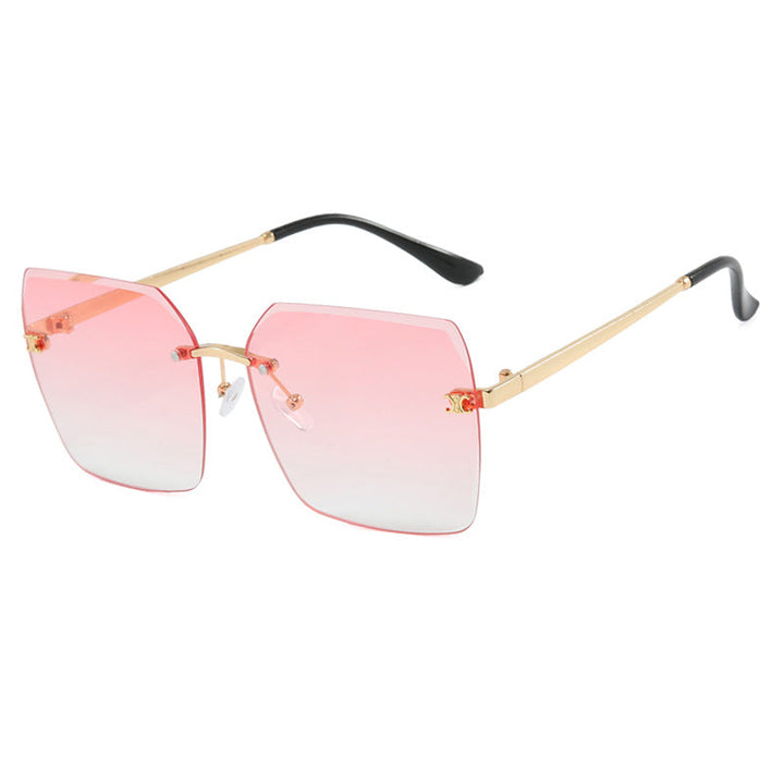 Women's square sunglasses in modern design with delicate metal frame Kalsten