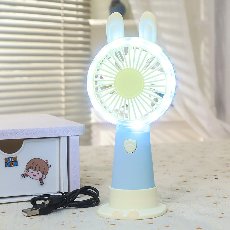 Women's Portable LED Fan in Cute Rabbit Design Kalsten