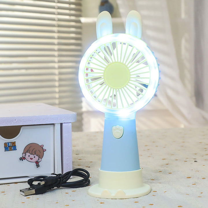 Women's Portable LED Fan in Cute Rabbit Design Kalsten