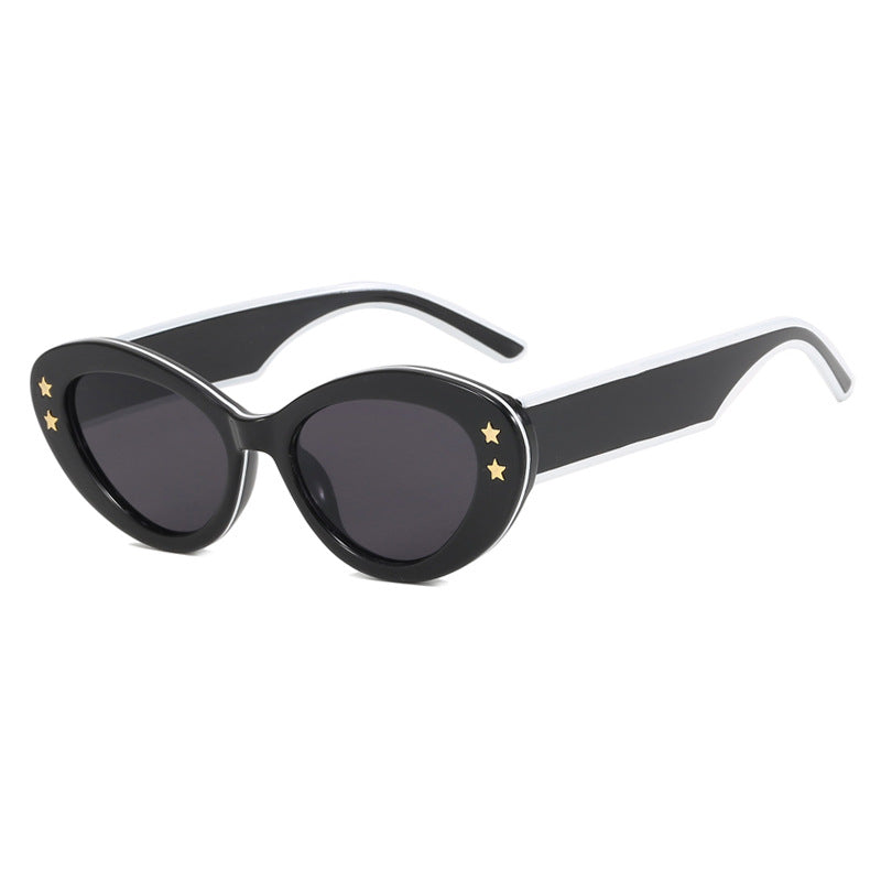 Ladies Cat-Eye Sunglasses with Luxurious Plastic Frame and Decorative Accents Kalsten