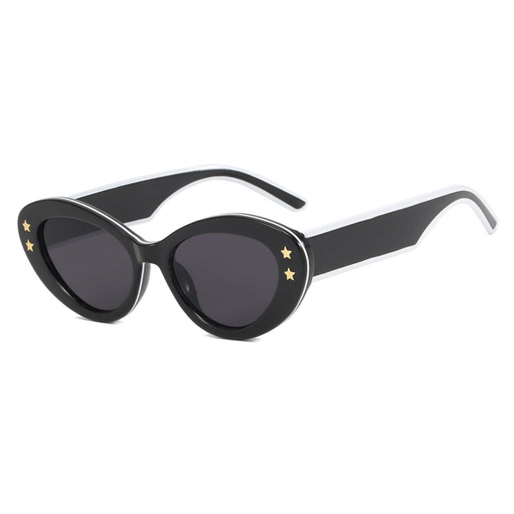 Ladies Cat-Eye Sunglasses with Luxurious Plastic Frame and Decorative Accents Kalsten