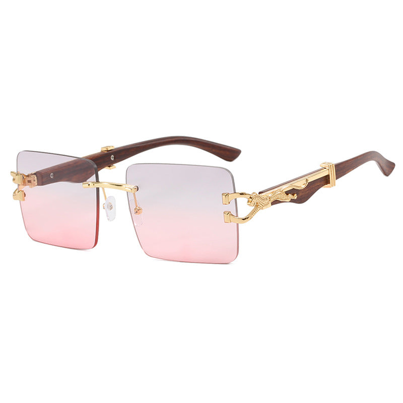 Ladies elegant square sunglasses with high-quality wooden frame Kalsten