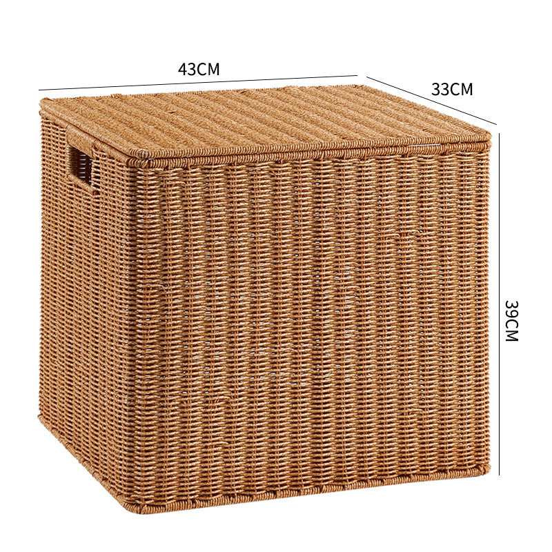 Handwoven Wicker Storage Cube Kalsten