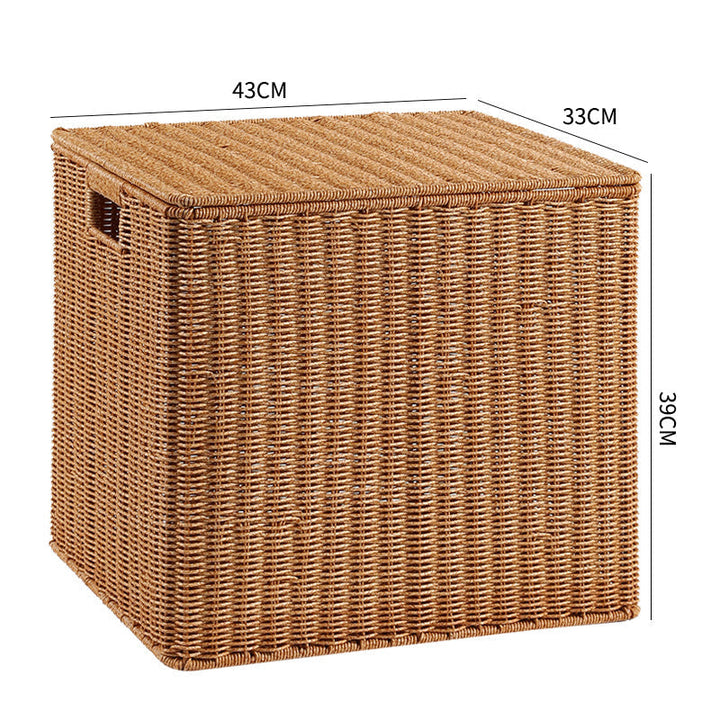 Handwoven Wicker Storage Cube Kalsten