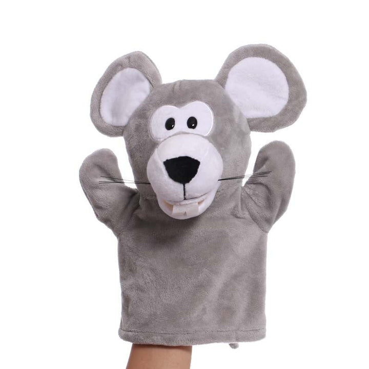 Plush Tiger Hand Puppet With Soft Fleece Movable Mouth Embroidered Features