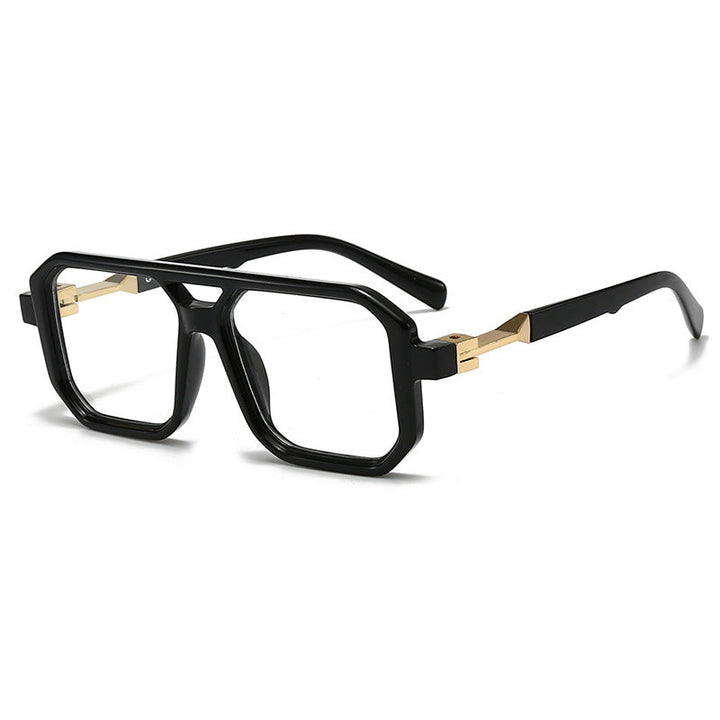 Ladies stylish oversized sunglasses with geometric frame Kalsten