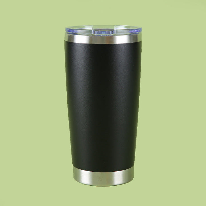 Stainless Steel Tall Slim Thermal Travel Tumbler With Spill-Resistant Clear Slider Lid
