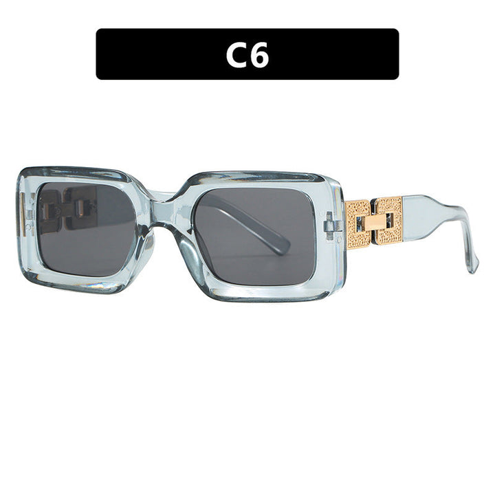 Women’s fashionable sunglasses in elegant square design with luxurious golden accents Kalsten