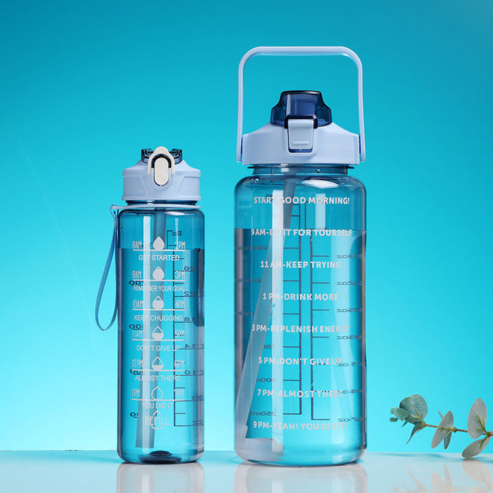 Women's Motivational Water Bottle with Time Markers Kalsten