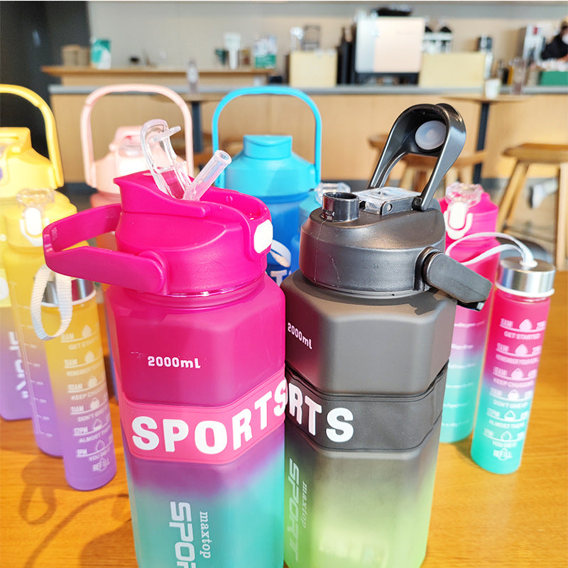 Women's Sports Water Bottle with Motivational Scales Kalsten